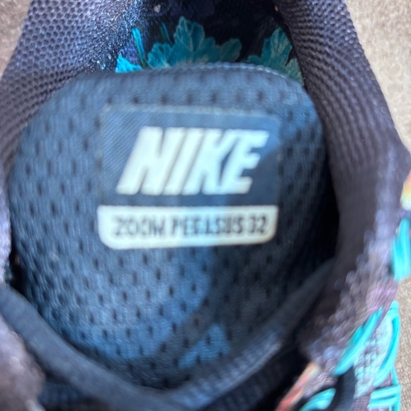 NIKE Sz 8 Zoom Pegasus 32 Floral Running Shoes Lace Up Sneakers Cushioned Soles - Picture 9 of 9